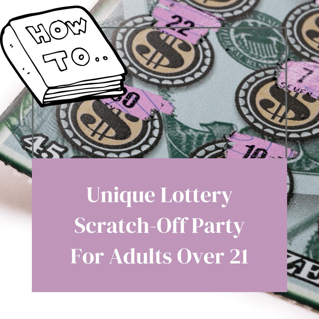 Image of a winning scratch-off ticket for a lottery party
