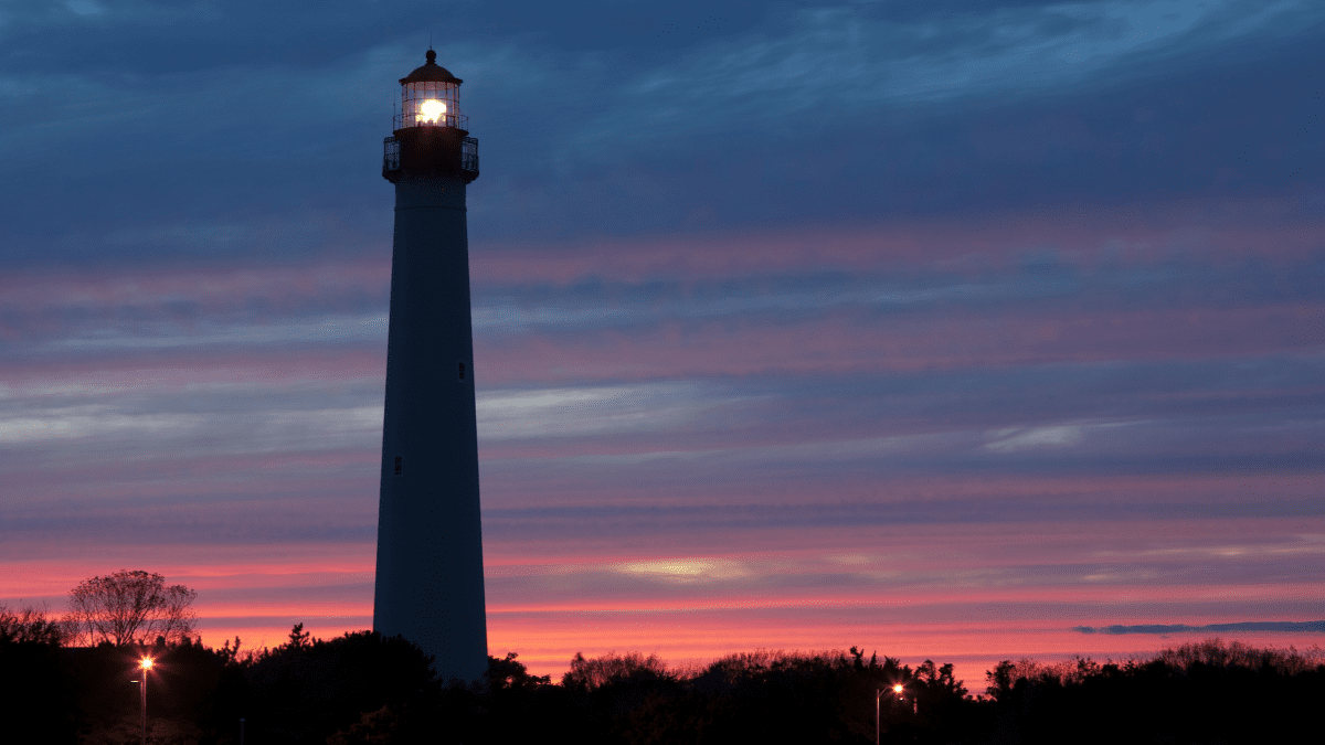 Image: Canva CapeMayNJLighthouse Evening view of the Cape May Lighthouse and sunset