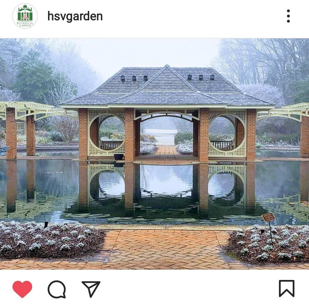Huntsville-Alabama-Gardens-IG Lovely lake with Japanese inspired pavillion