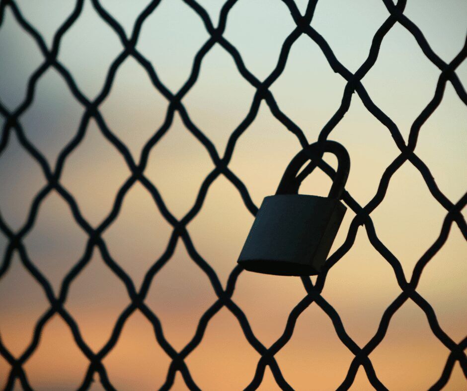 The “Love Lock” bridge in Boston, MA