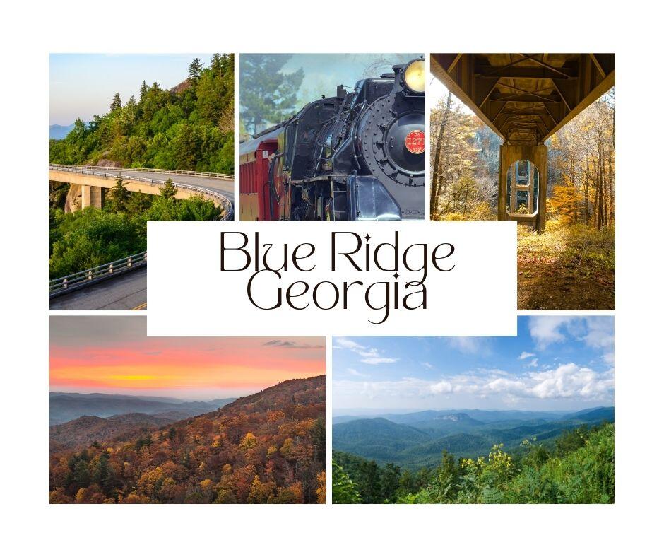 Blue Ridge, Georgia USA featuring mountian escapes and scenic views. The perfect trip to get away from it all in nature.
