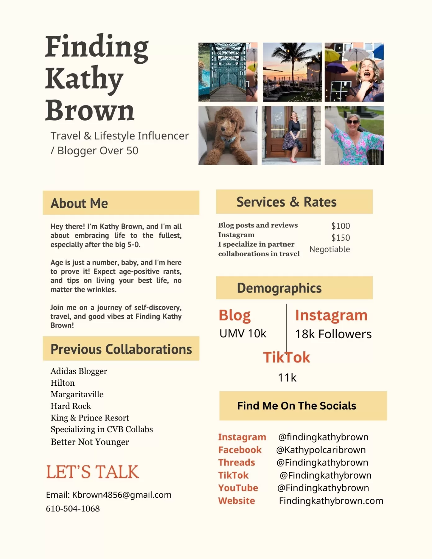 Finding Kathy Brown Media Kit 2024