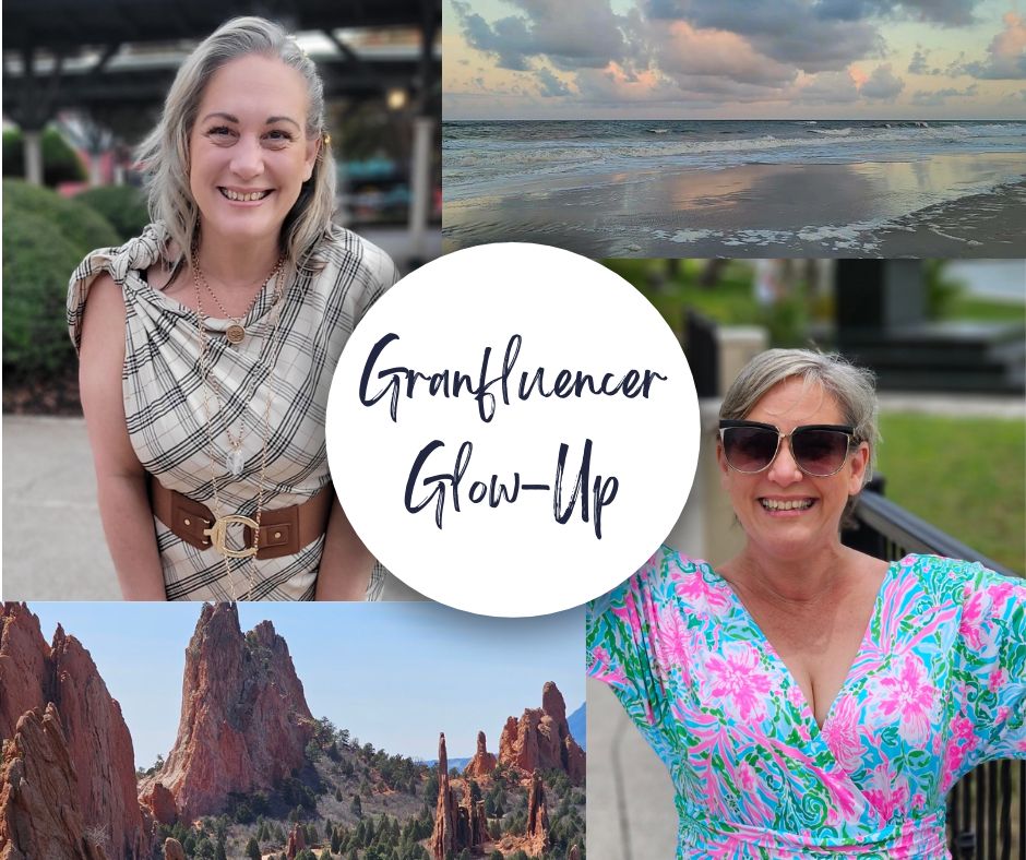 I'm aspiring to be a granfluencer when I grow up. How about you? Image of Chattanooga, TN influencer Finding Kathy Brown travel, beauty, fitness, natural aging and age positive writer for women over 50.