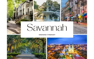 Weekend Itinerary Savannah, Georgia Vacation: