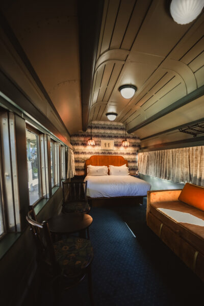 Chattanooga Choo Choo Chalet Hotel Sleeper car room. Image Credit: CHRISTIAN MICHELLE PHOTOGRAPHY