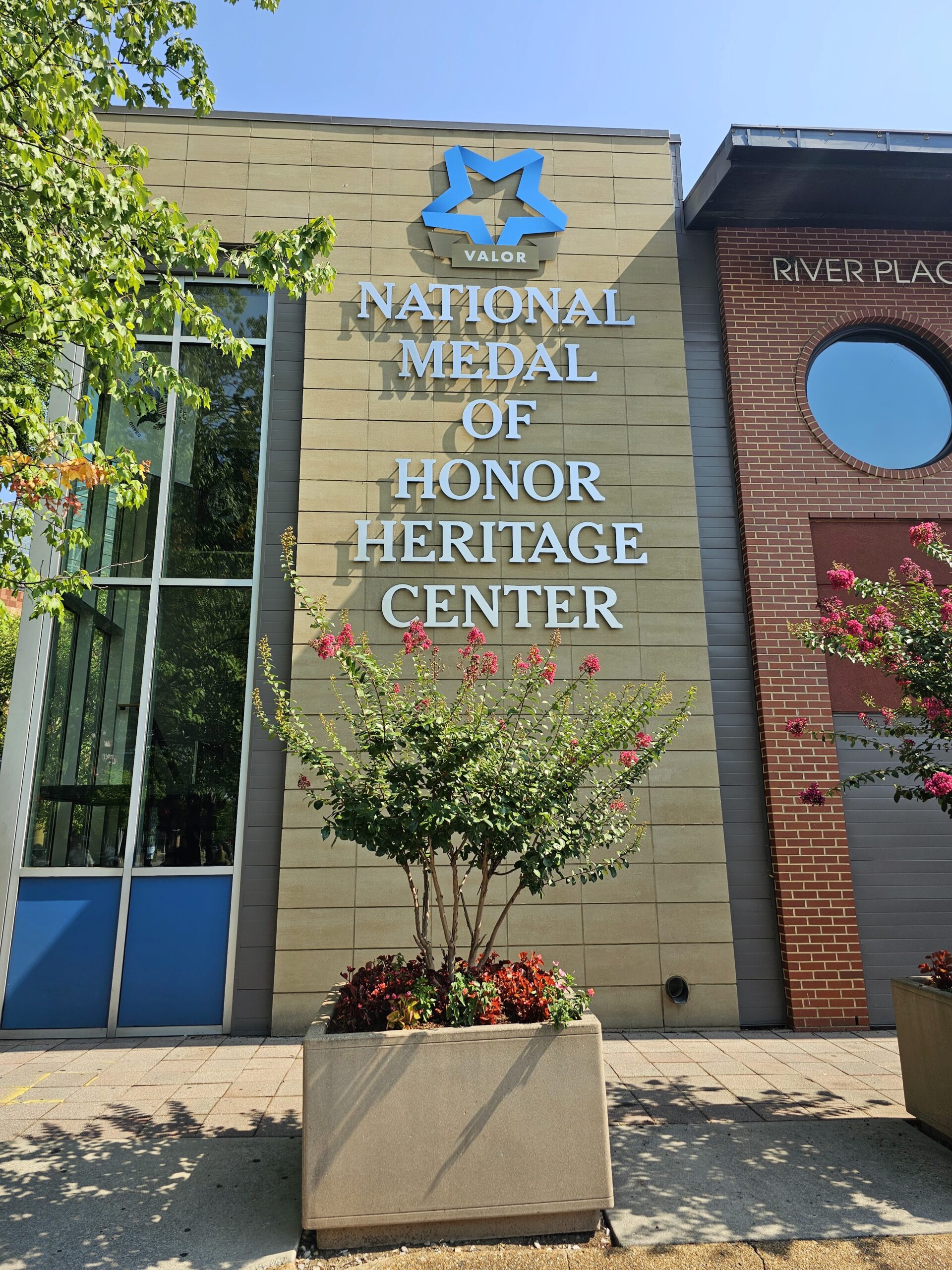 Exterior view from the Medal of Honor Heritage center in downtown Chattanooga, TN. 